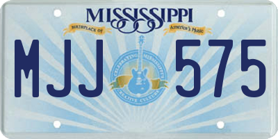MS license plate MJJ575