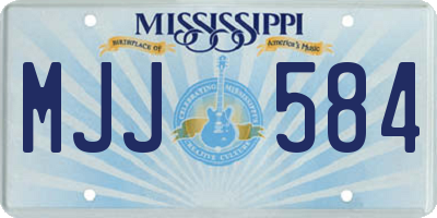 MS license plate MJJ584
