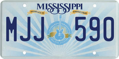 MS license plate MJJ590