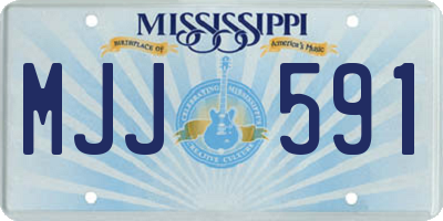 MS license plate MJJ591