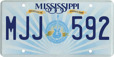 MS license plate MJJ592