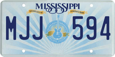 MS license plate MJJ594