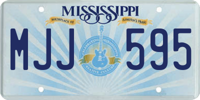 MS license plate MJJ595