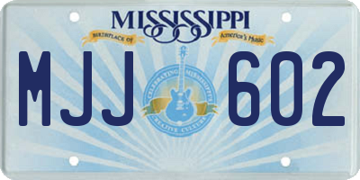 MS license plate MJJ602