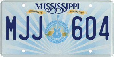 MS license plate MJJ604