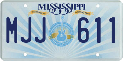 MS license plate MJJ611