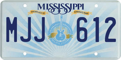 MS license plate MJJ612
