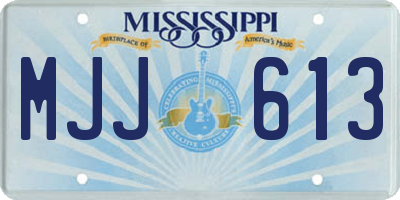 MS license plate MJJ613