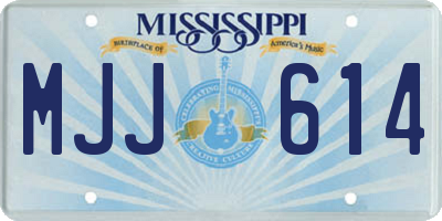 MS license plate MJJ614