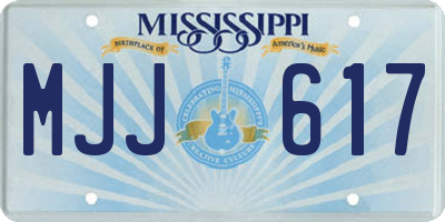 MS license plate MJJ617