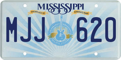 MS license plate MJJ620