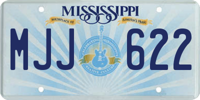 MS license plate MJJ622