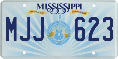 MS license plate MJJ623