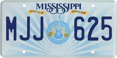 MS license plate MJJ625