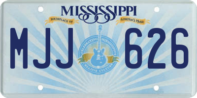 MS license plate MJJ626