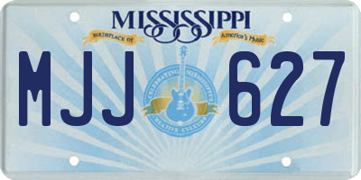 MS license plate MJJ627