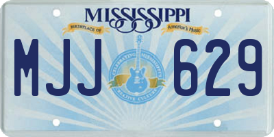 MS license plate MJJ629