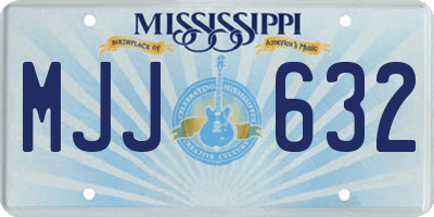 MS license plate MJJ632