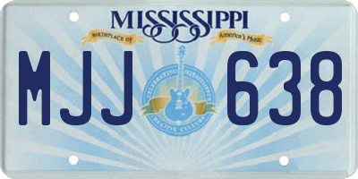 MS license plate MJJ638