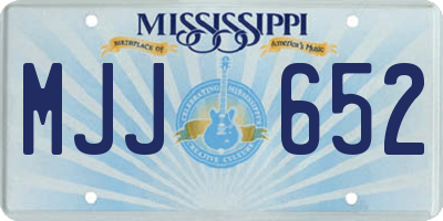 MS license plate MJJ652
