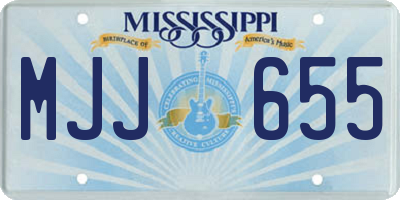 MS license plate MJJ655