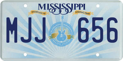 MS license plate MJJ656