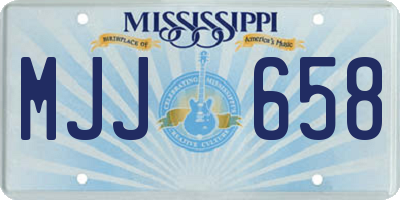 MS license plate MJJ658