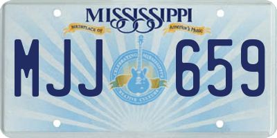 MS license plate MJJ659