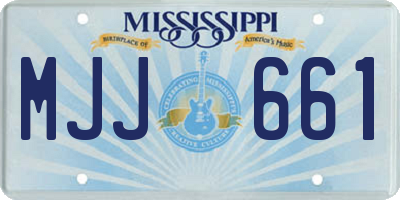 MS license plate MJJ661