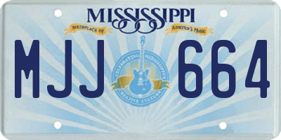 MS license plate MJJ664