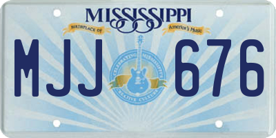 MS license plate MJJ676