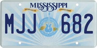 MS license plate MJJ682
