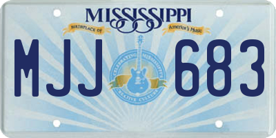 MS license plate MJJ683
