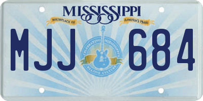 MS license plate MJJ684