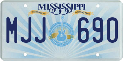 MS license plate MJJ690