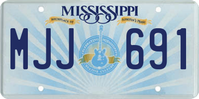 MS license plate MJJ691