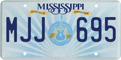 MS license plate MJJ695