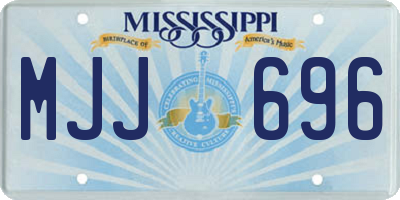 MS license plate MJJ696