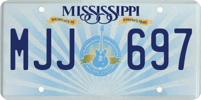 MS license plate MJJ697