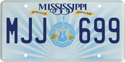 MS license plate MJJ699