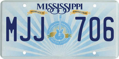 MS license plate MJJ706