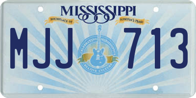 MS license plate MJJ713