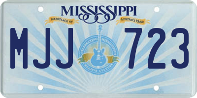 MS license plate MJJ723
