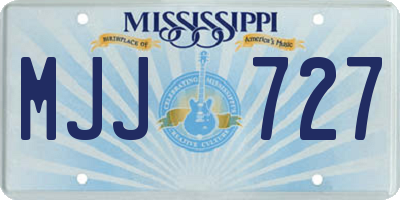 MS license plate MJJ727