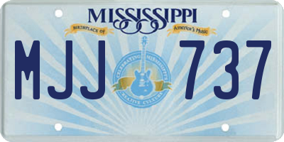 MS license plate MJJ737