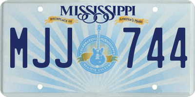 MS license plate MJJ744