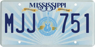 MS license plate MJJ751