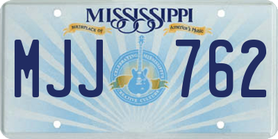 MS license plate MJJ762