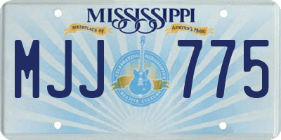 MS license plate MJJ775