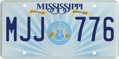 MS license plate MJJ776